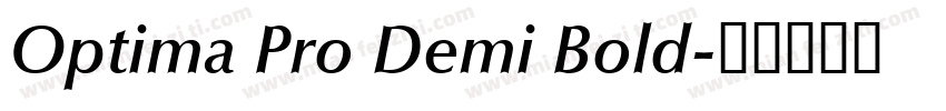 Optima Pro Demi Bold字体转换